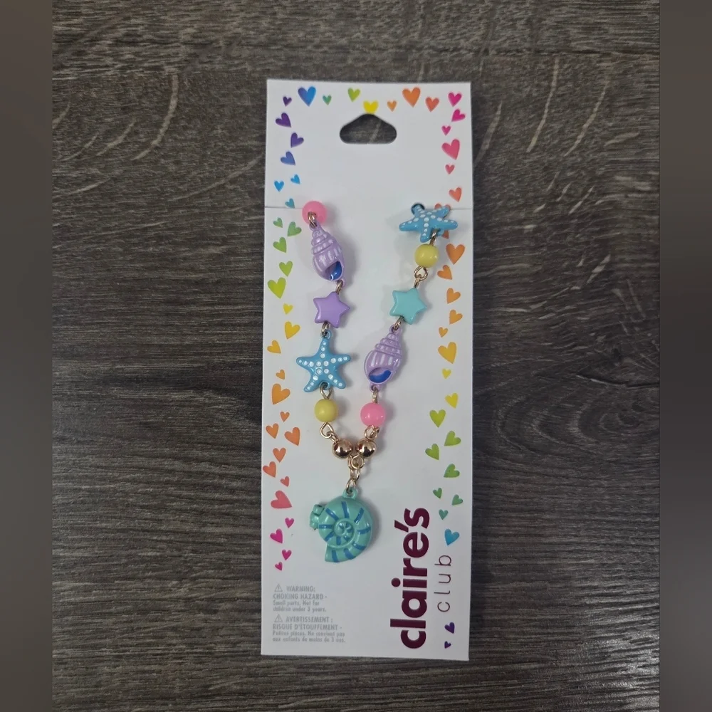Claire's Girls Multicolor Shell Necklace NWT
